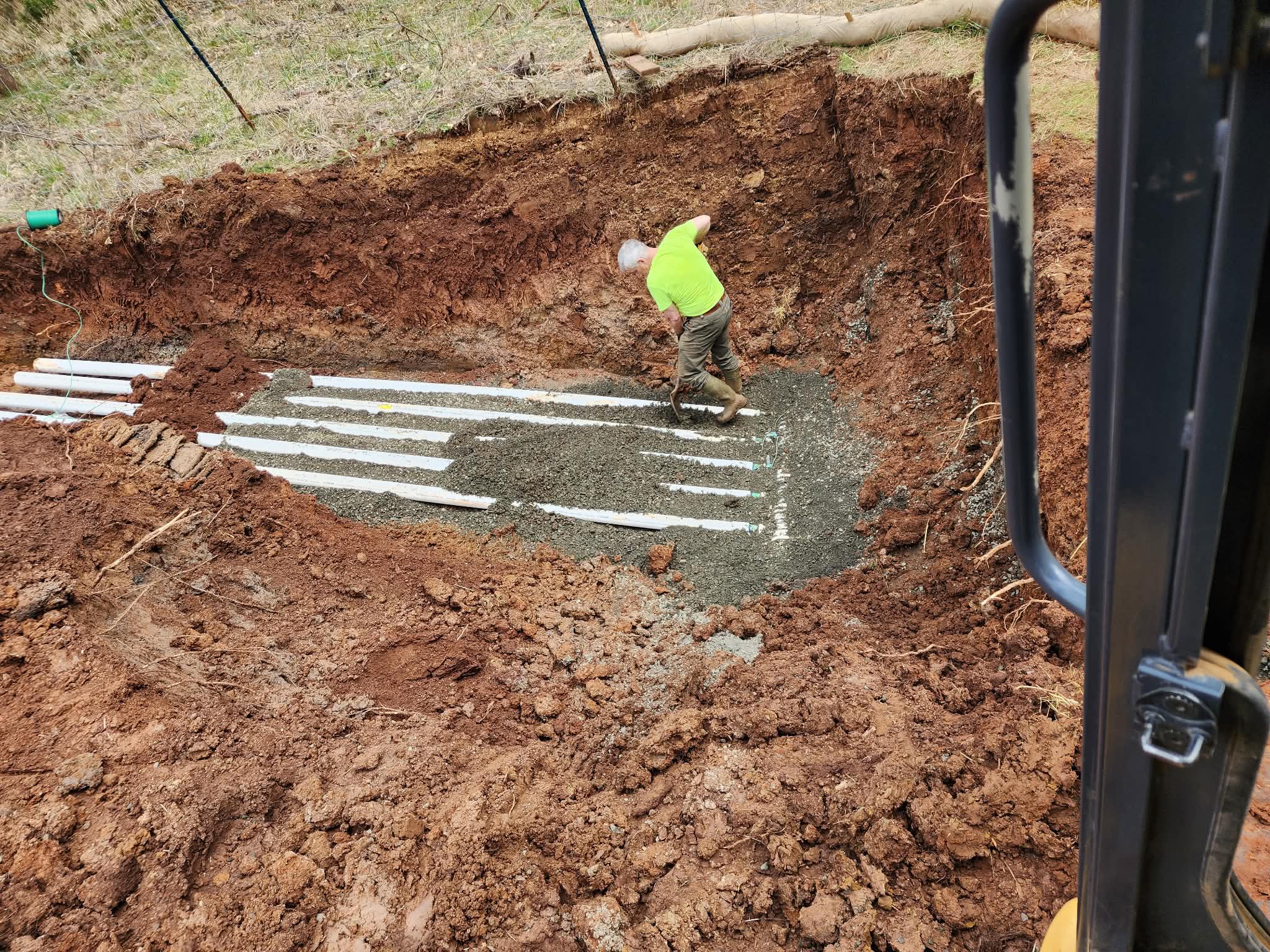 Pressurized Drainfield Installation
